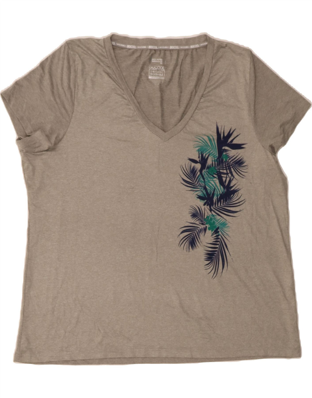 MOUNTAIN WAREHOUSE Womens Graphic T-Shirt Top UK 24 4XL Grey Polyester Vintage Mountain Warehouse and Second-Hand Mountain Warehouse from Messina Hembry 
