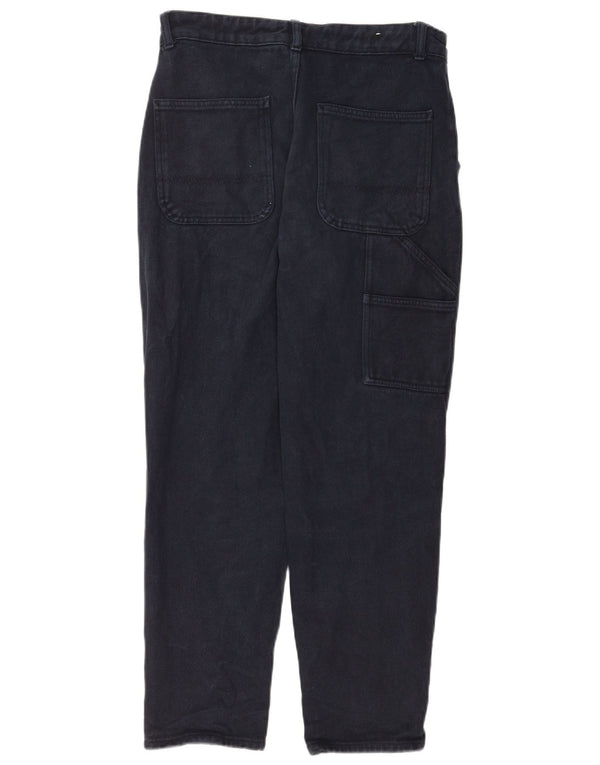 Zara Jeans rectos cargo para hombre EU 38 Small W30 L30 Azul marino Algodón