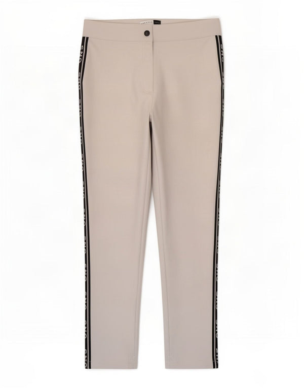 Topshop Pantalones de esquí gráficos para mujer UK 44 Large Beige Poliamida