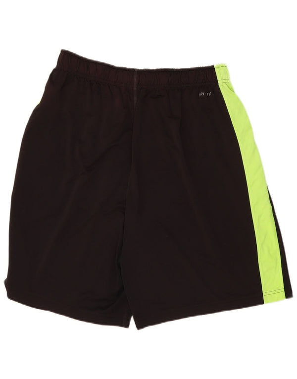 Nike - Pantalones cortos deportivos Dri Fit para hombre, poliéster color block, talla grande, color negro