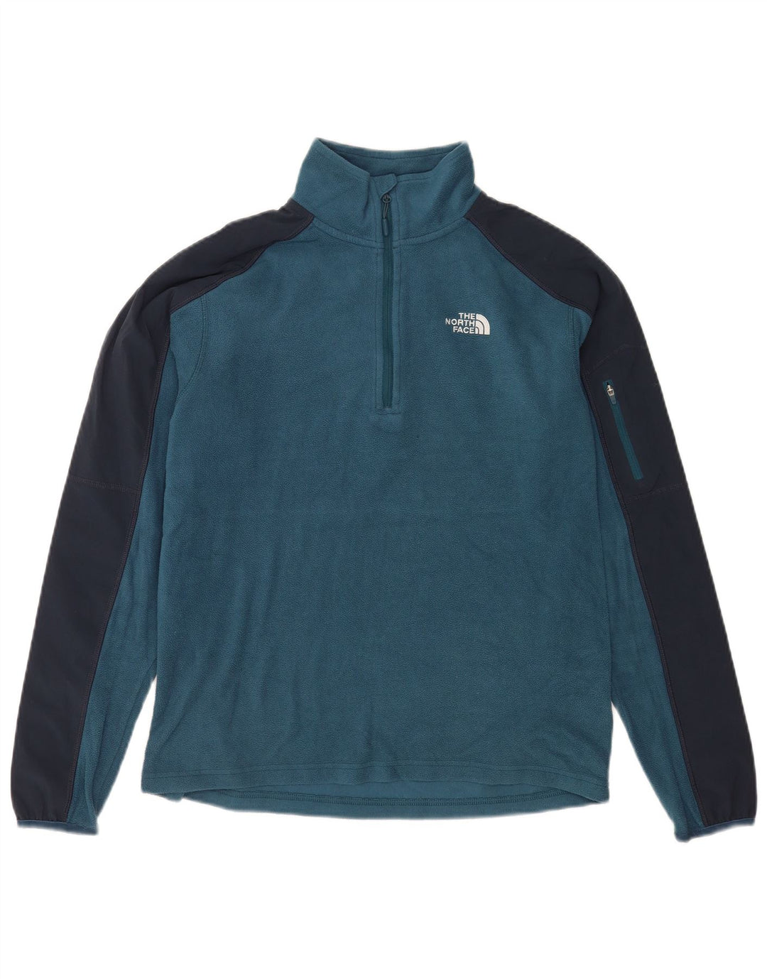 The North Face Jersey De Polar Con Cremallera Y Cuello Para Hombre Poliéster Color Block Azul Pequeño
