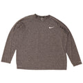 Nike Hombre Dri Fit Top Manga Larga XL Gris Moteado