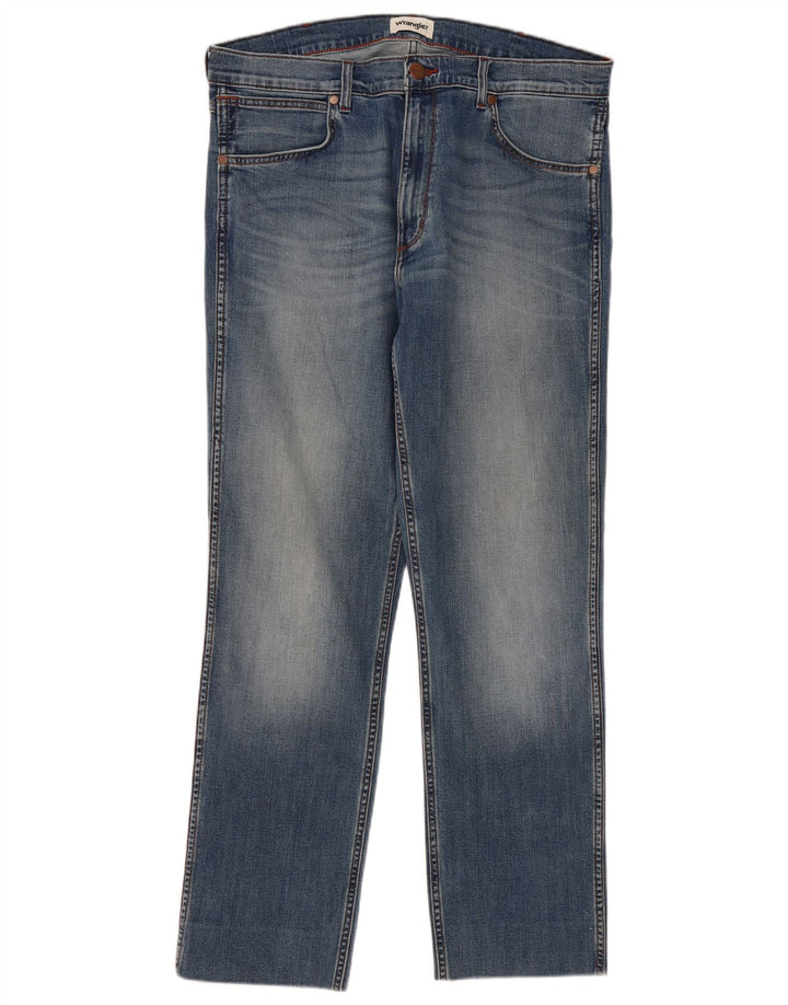 Wrangler Vaqueros Rectos Para Hombre W38 L32 Azul
