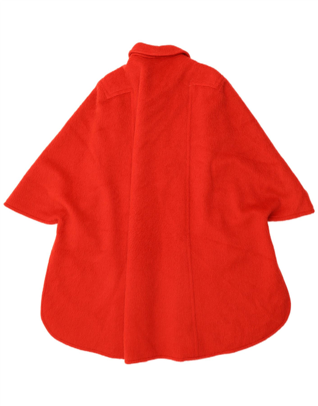 Vintage Mujer Poncho Abrigo Un Tamaño Rojo