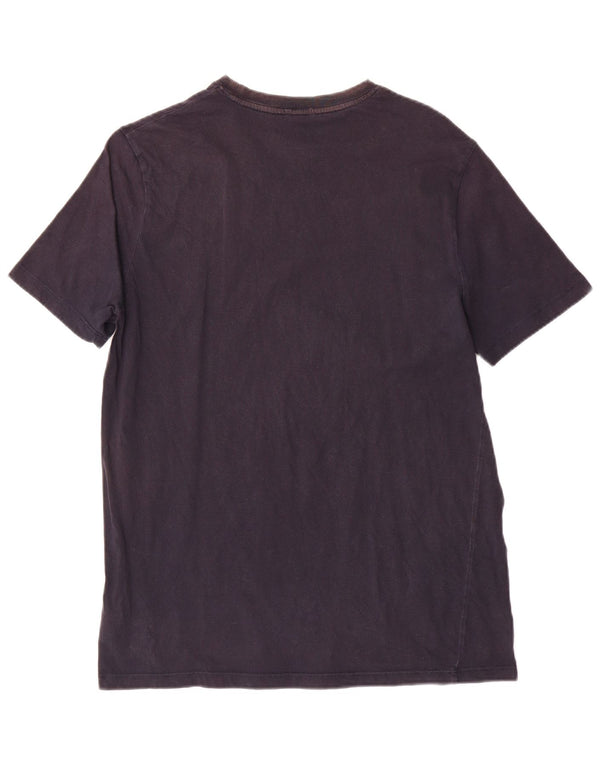 Guess Mens Regular Graphic Camiseta Top Grande Azul Marino Algodón