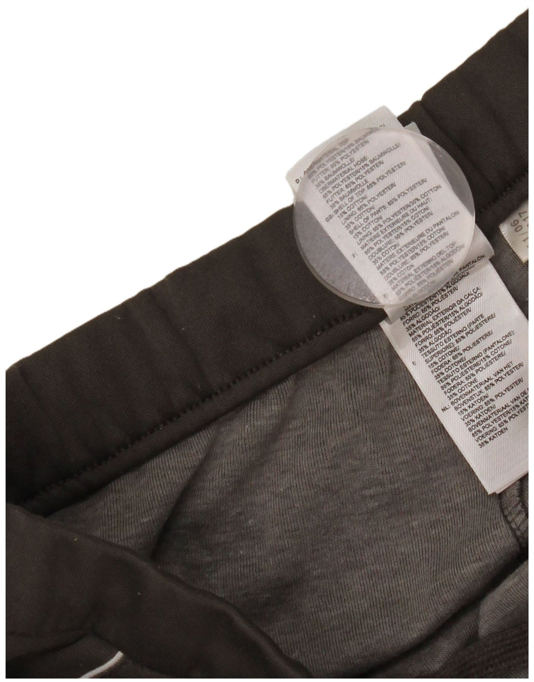 Adidas - Pantalones de chándal para mujer, talla 40, poliéster gris grande