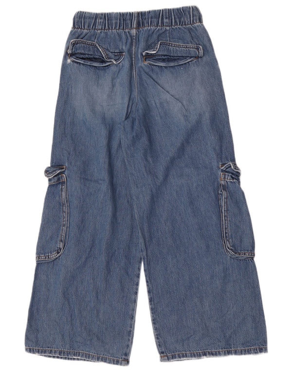 Zara Vaqueros Cargo para Niñas Pierna Ancha 13-14 Años W26 L26 Azul