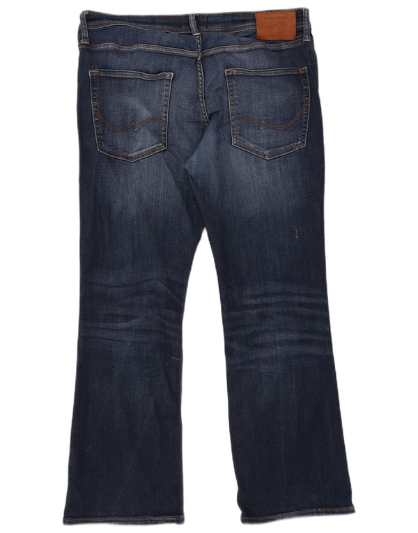 Jack & Jones Jake Bootcut Jeans para hombre W34 L30 Algodón azul marino