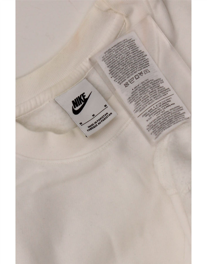 NIKE Sudadera Jumper Medium Blanco Algodón Hombre
