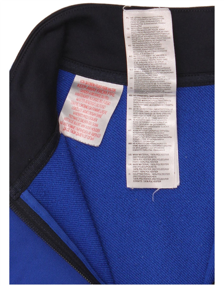 Adidas - Chaqueta de chándal gráfica para niños, 9-10 años, color azul