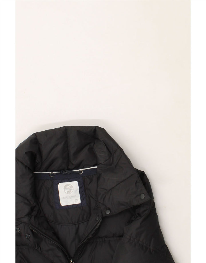 NORTH SAILS Womens Padded Coat UK 10 Small Black Polyamide Vintage North Sails and Second-Hand North Sails from Messina Hembry 