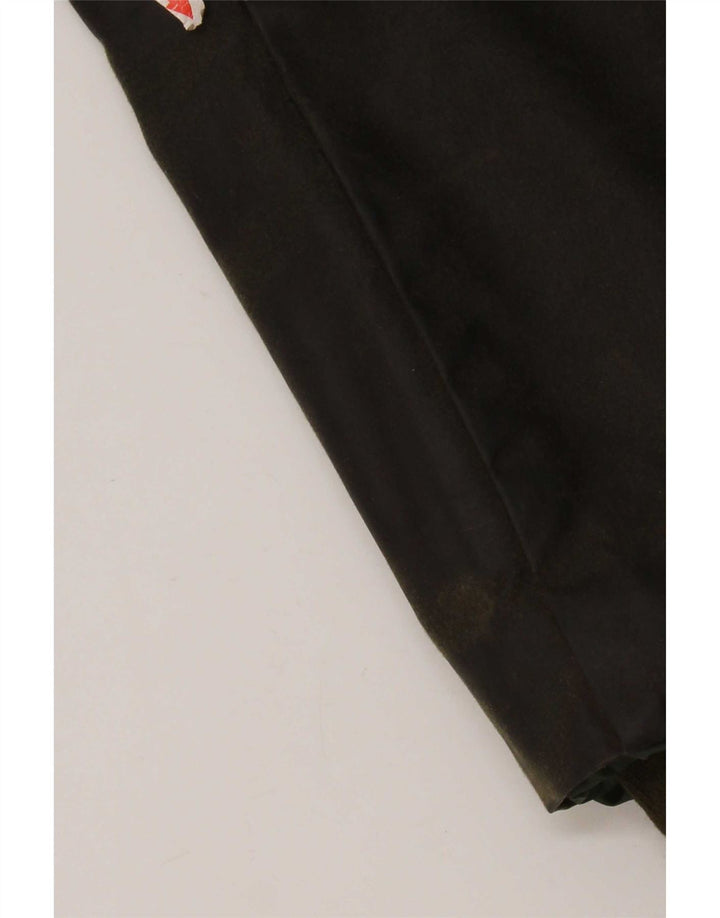 Vintage mujer chaqueta de algodón encerado Reino Unido 14 grande caqui