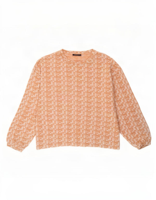 Marks & Spencer Jersey con Cuello Barco para Mujer UK 40 XL Pink Moteado
