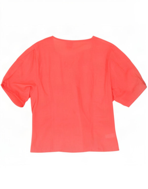 Betty Barclay Blusa de manga corta para mujer UK 42 Algodón rosa medio