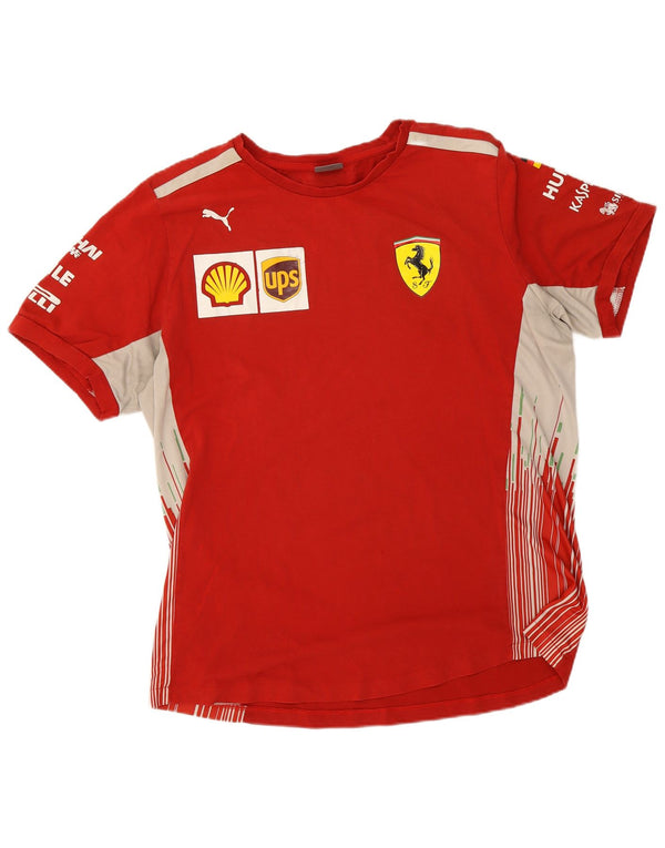 Puma Camiseta gráfica Ferrari para hombre Top XL Algodón rojo