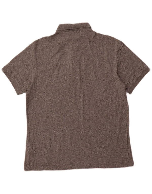 BARBOUR Polo para hombre de algodón moteado gris grande