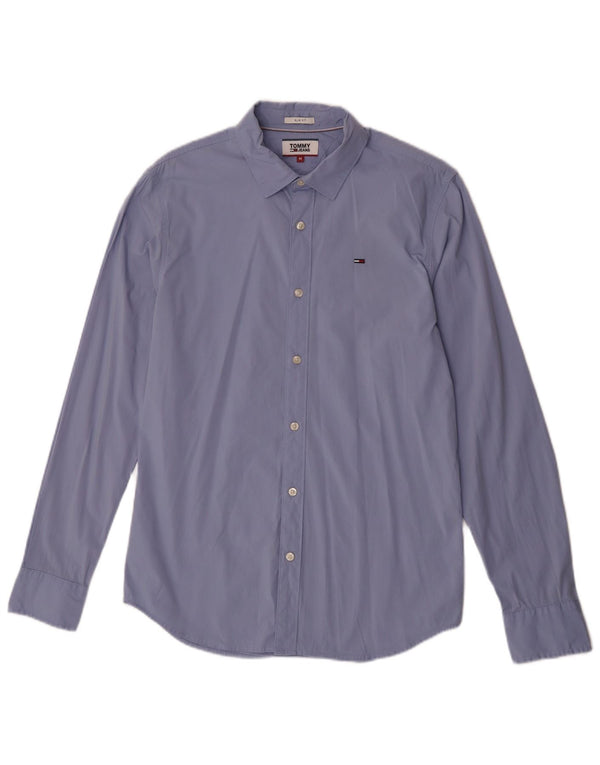 Camisa Tommy Hilfiger Hombre Slim Fit Algodón Azul Medio