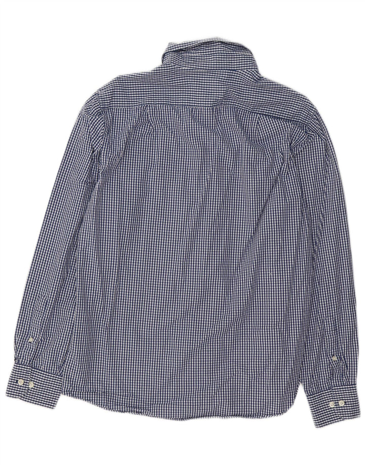 Izod Hombre Coupe Ajustee Camisa Slim Fit Algodón A Cuadros Azul Medio