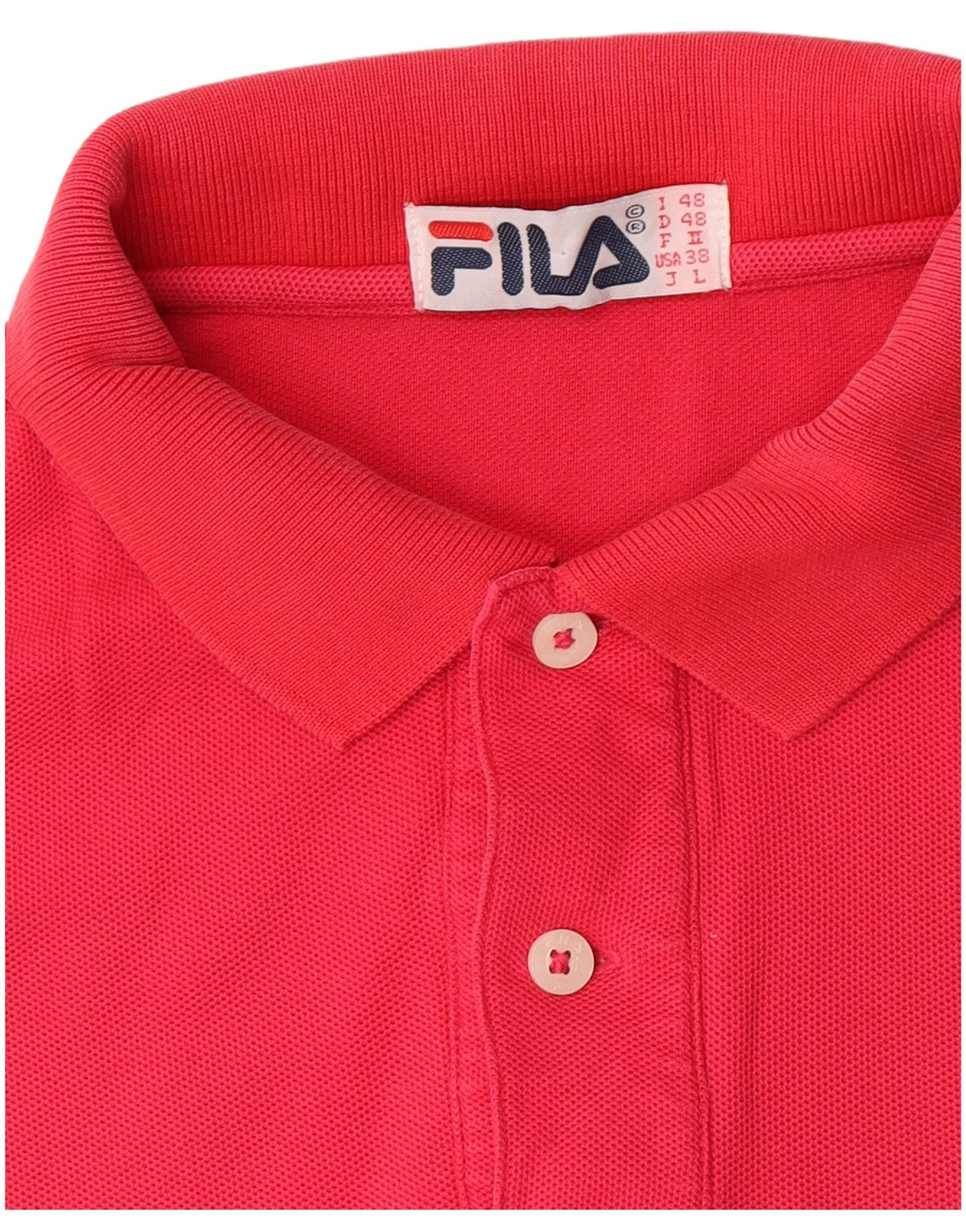 Polo Fila Hombre IT 48 Rosa Mediano