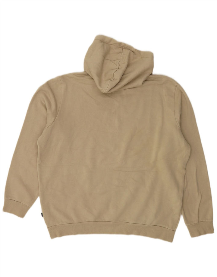 Puma - Sudadera con capucha para hombre, talla grande, algodón beige
