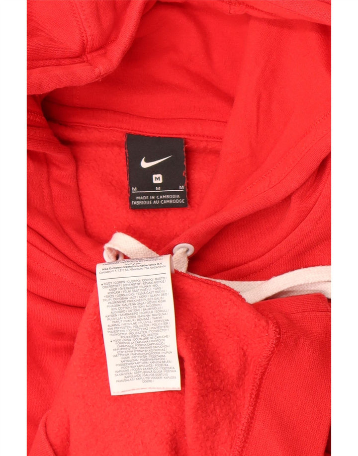 Nike - Sudadera con capucha para hombre, color rojo medio, algodón