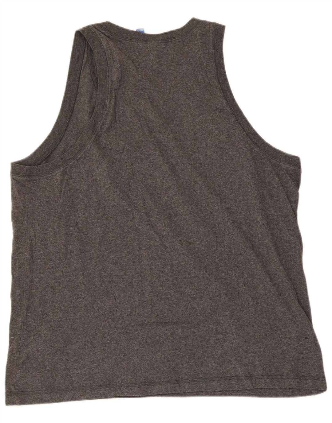 Adidas Mens Graphic Vest Top Grande Gris Algodón