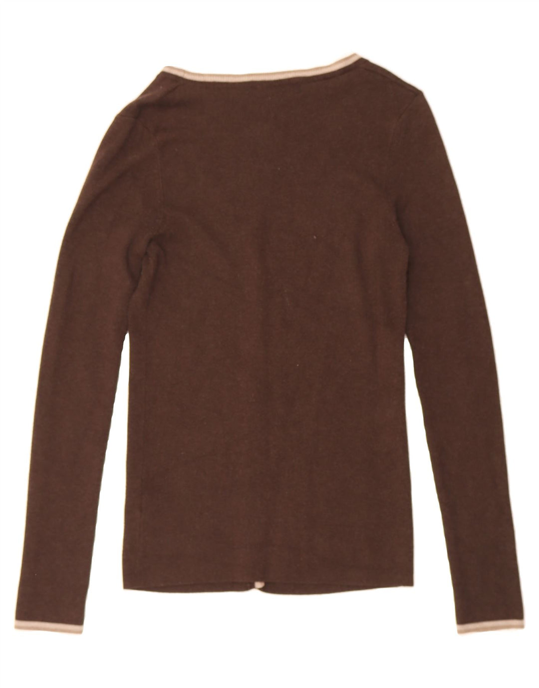 ZARA Womens Cardigan Sweater UK 14 Large Brown Rayon Vintage Zara and Second-Hand Zara from Messina Hembry 