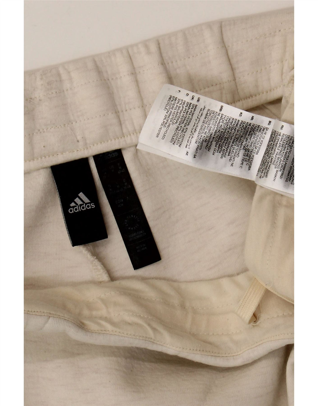 Adidas Pantalones de chándal para mujer Reino Unido 12/14 Medio Blanco Algodón