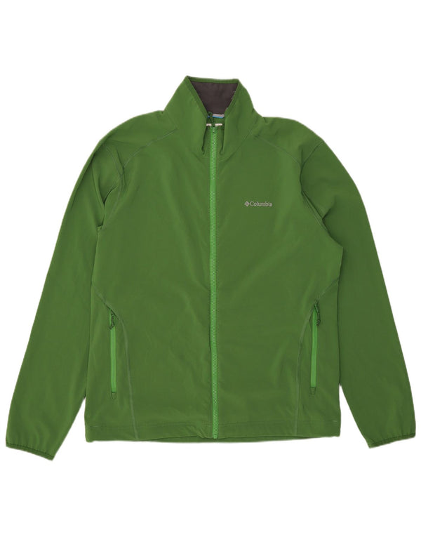 Columbia Chaqueta superior de chándal para hombre Poliéster verde grande