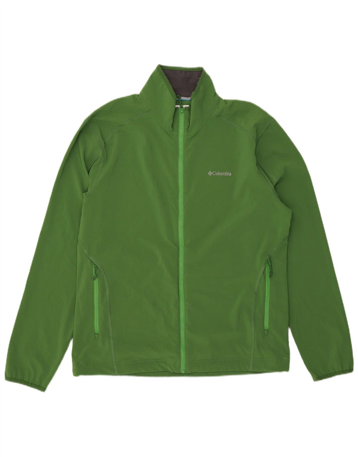 Columbia Chaqueta superior de chándal para hombre Poliéster verde grande