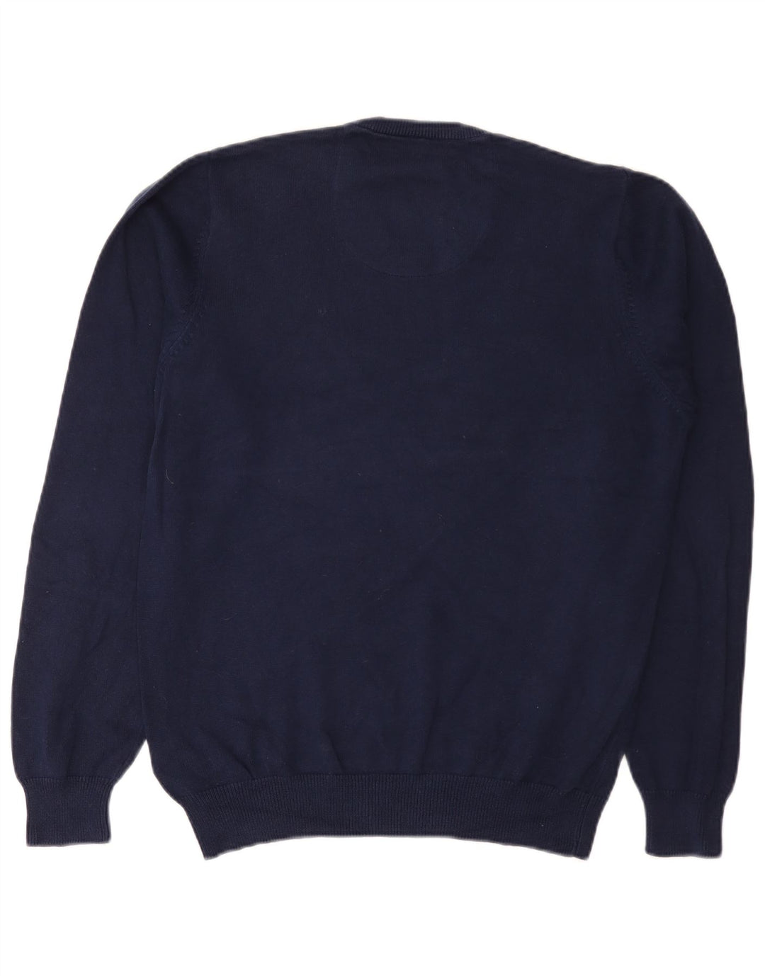 Marks & Spencer Jersey de corte regular con cuello en V para hombre Azul marino mediano