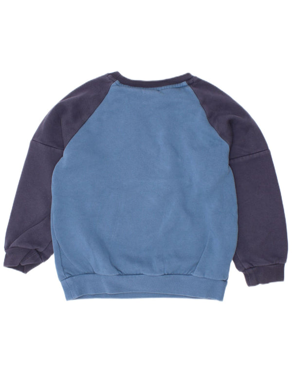 Adidas - Sudadera con estampado gráfico para niños, 2-3 años, color azul marino