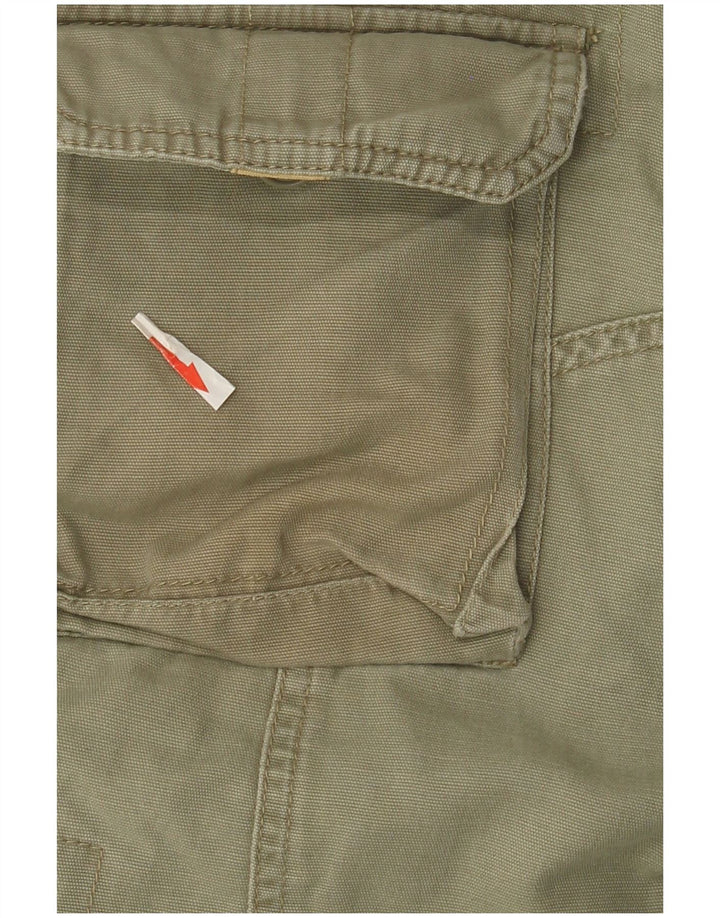 Fila pantalones cortos cargo para hombre W34 grande caqui