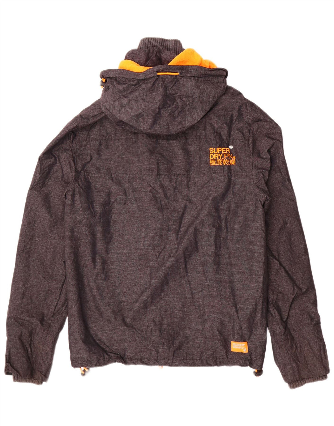 Superdry Chaqueta cortavientos con capucha Windcheater para hombre, talla 36, color gris