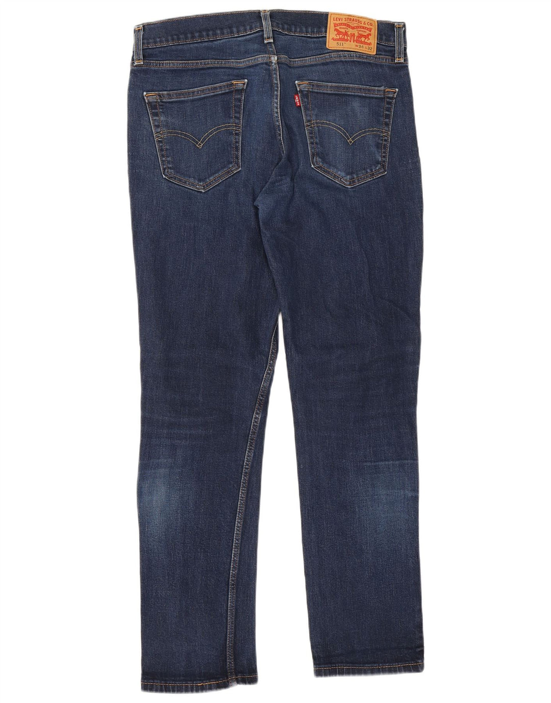 Levi's Hombre 511 Slim Jeans W34 L32 Algodón Azul Marino