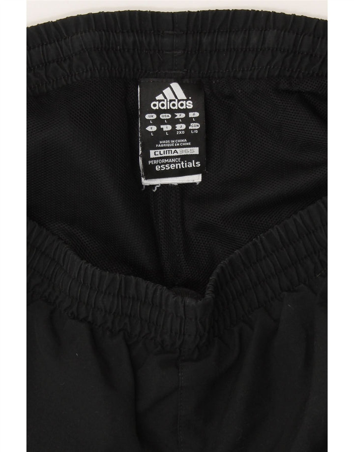 ADIDAS Hombre Clima 365 Chándal Pantalones Joggers Grande Poliéster Negro