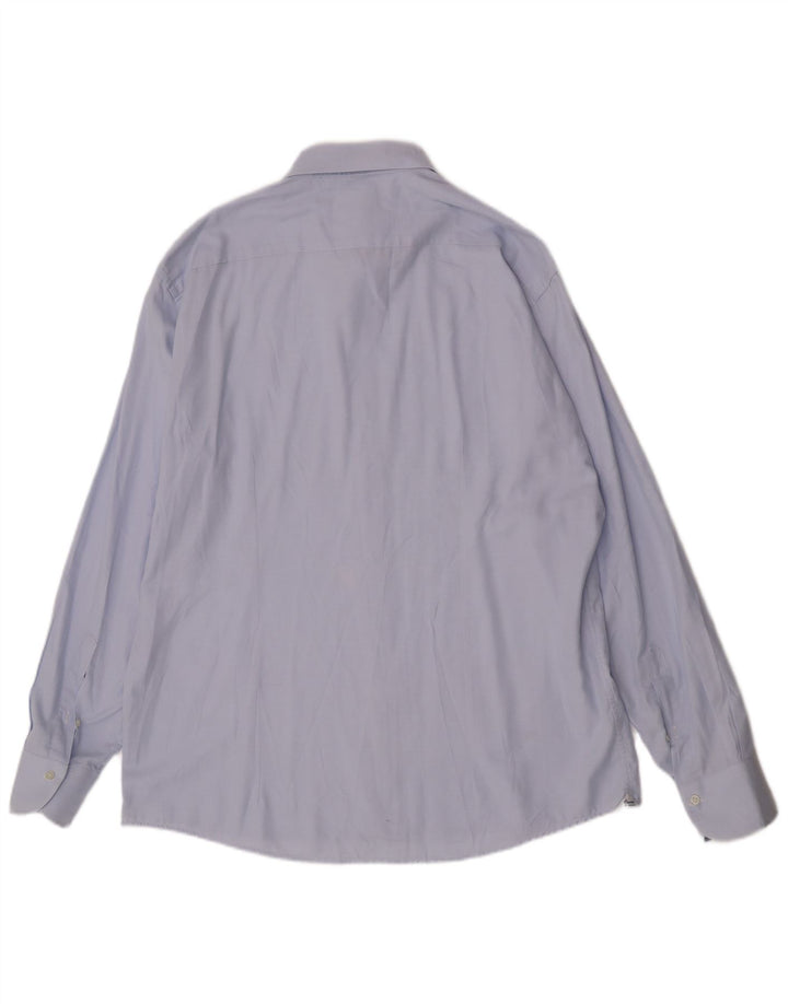 Camisa Trussardi Hombre Talla 45 18 2XL Azul