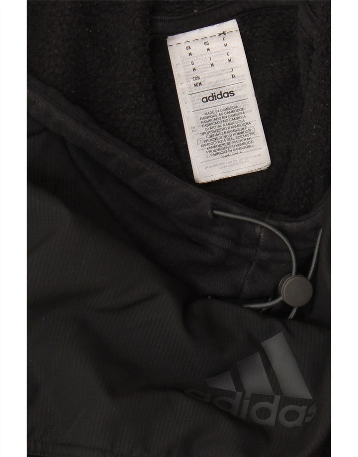 ADIDAS Hombre Sudadera con capucha Jumper Medium Negro Algodón