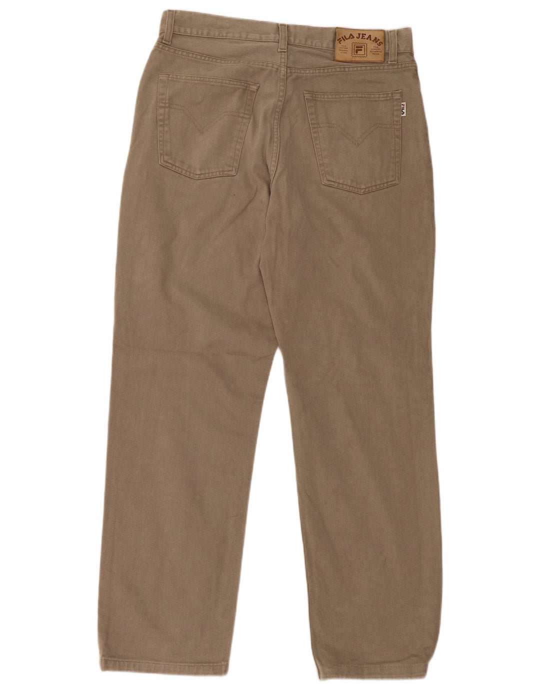 FILA Vaqueros rectos para hombre IT 50 Large W32 L30 Algodón beige