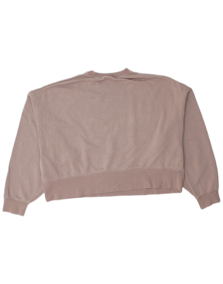 Nike - Sudadera corta extragrande para mujer, talla 40, algodón rosa mediano