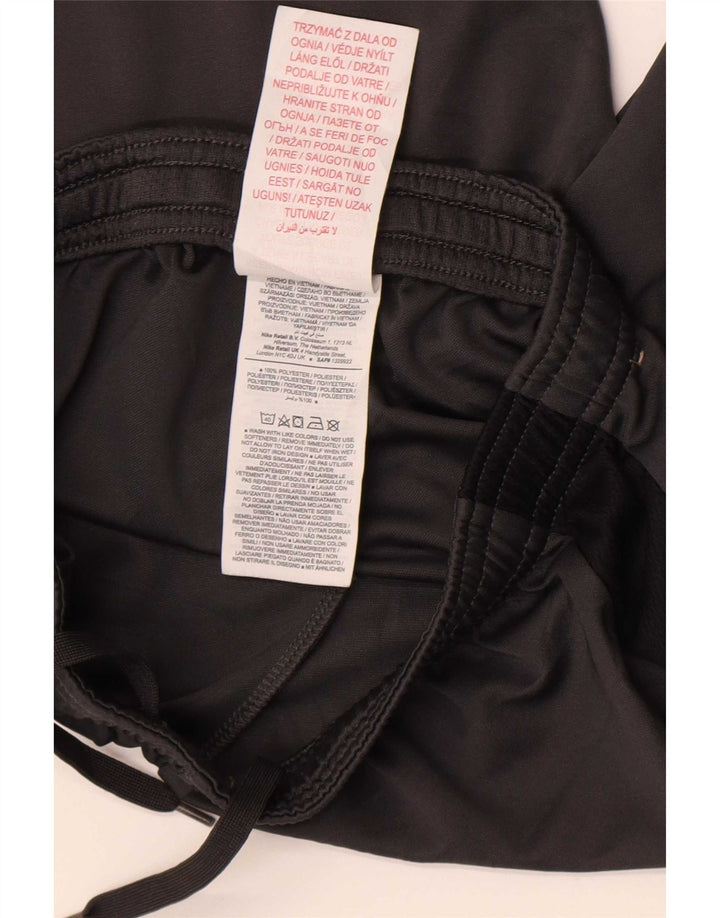 Nike Pantalones cortos deportivos para niños 10-11 años Mediano Negro Colorblock Poliéster