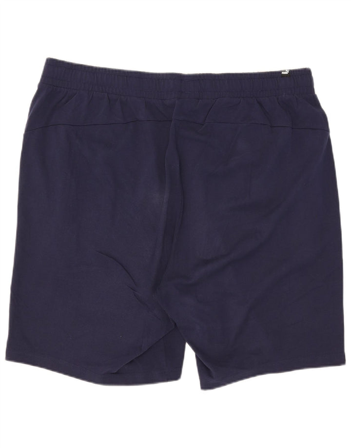 Puma Pantalones cortos deportivos para hombre 2XL Azul marino