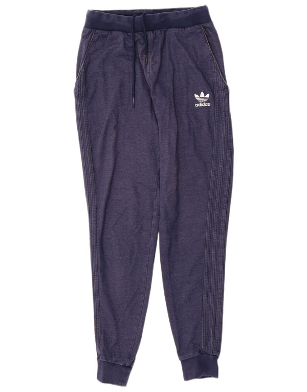 Adidas Hombre Pantalones De Chándal Joggers Small Azul Marino Algodón