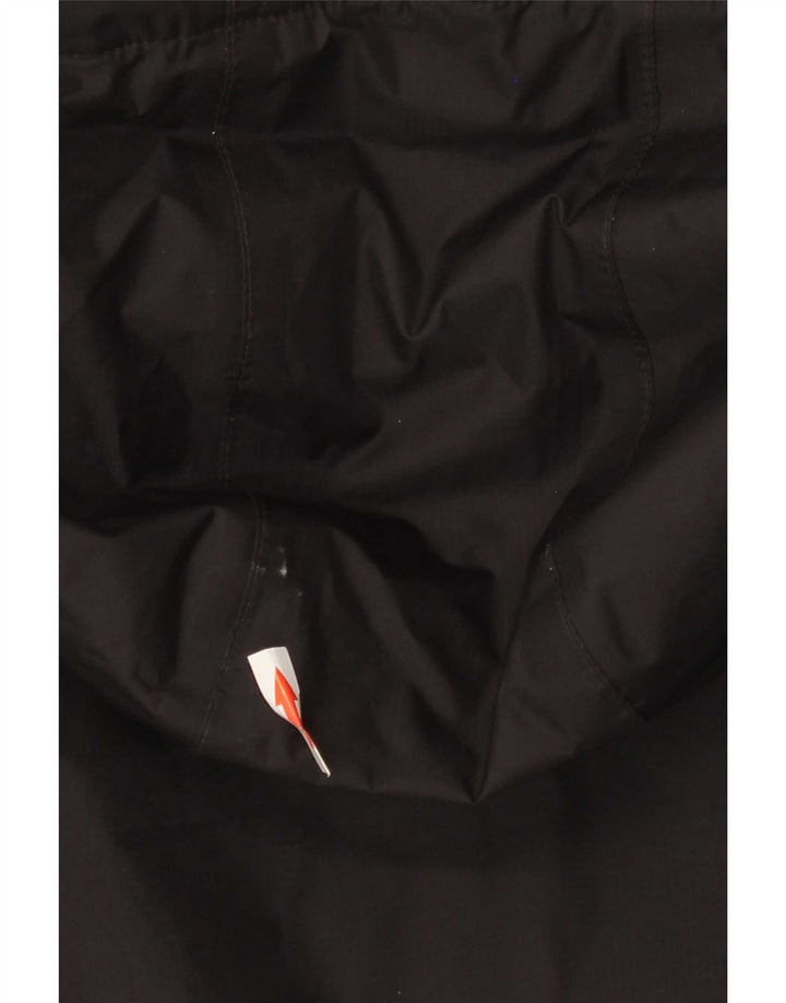 K-Way Chaqueta impermeable extragrande con capucha para mujer UK 10 Small Black Polyamide