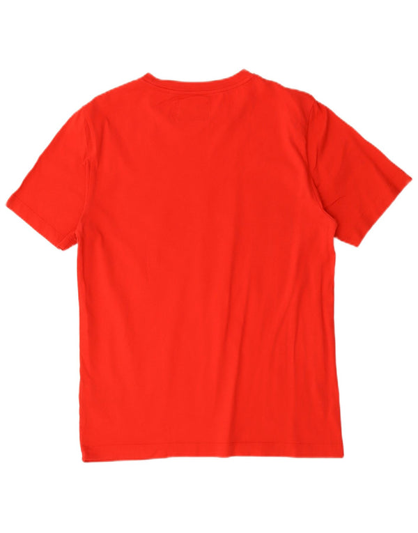 Calvin Klein Jeans - Camiseta gráfica para hombre, talla pequeña, algodón rojo