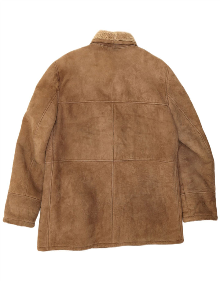 Everest Chaqueta de piel de oveja para hombre IT 54 2XL Beige