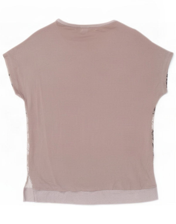 Laura Ashley Blusa para mujer Top UK 8 Small Grey Floral Poliéster