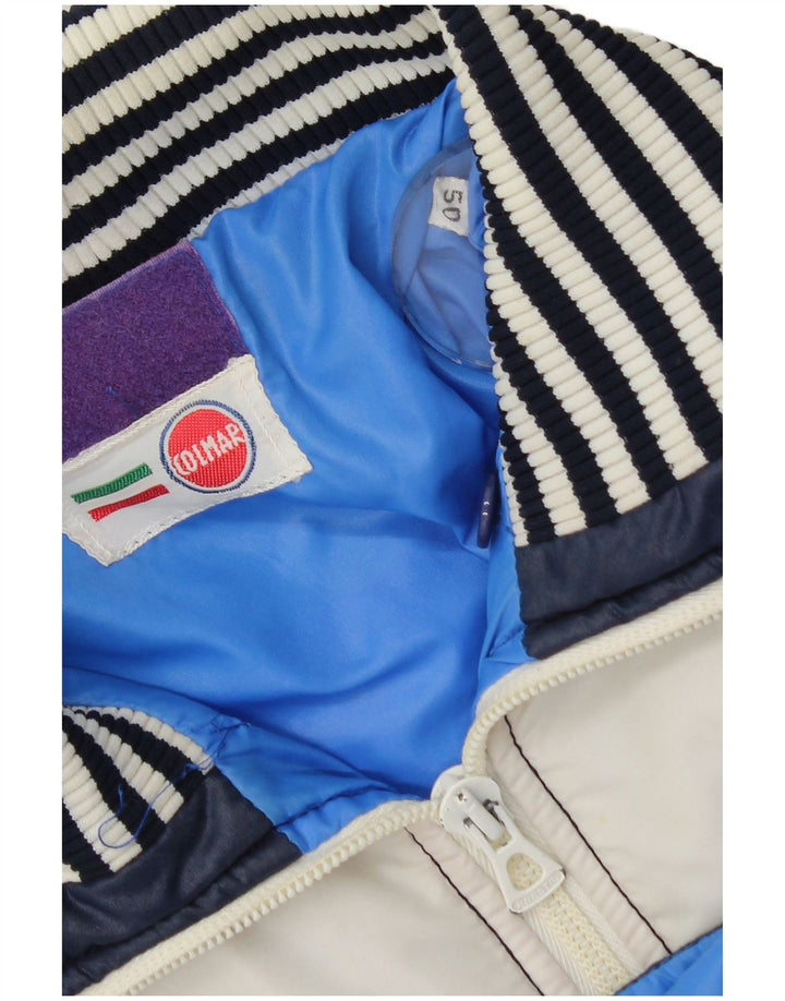 Colmar Hombre Chaqueta Acolchada IT 50 Nylon Color Block Azul Mediano