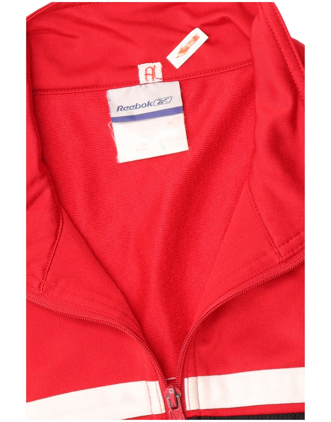 Reebok - Chaqueta de chándal para hombre, talla grande, color rojo, poliéster