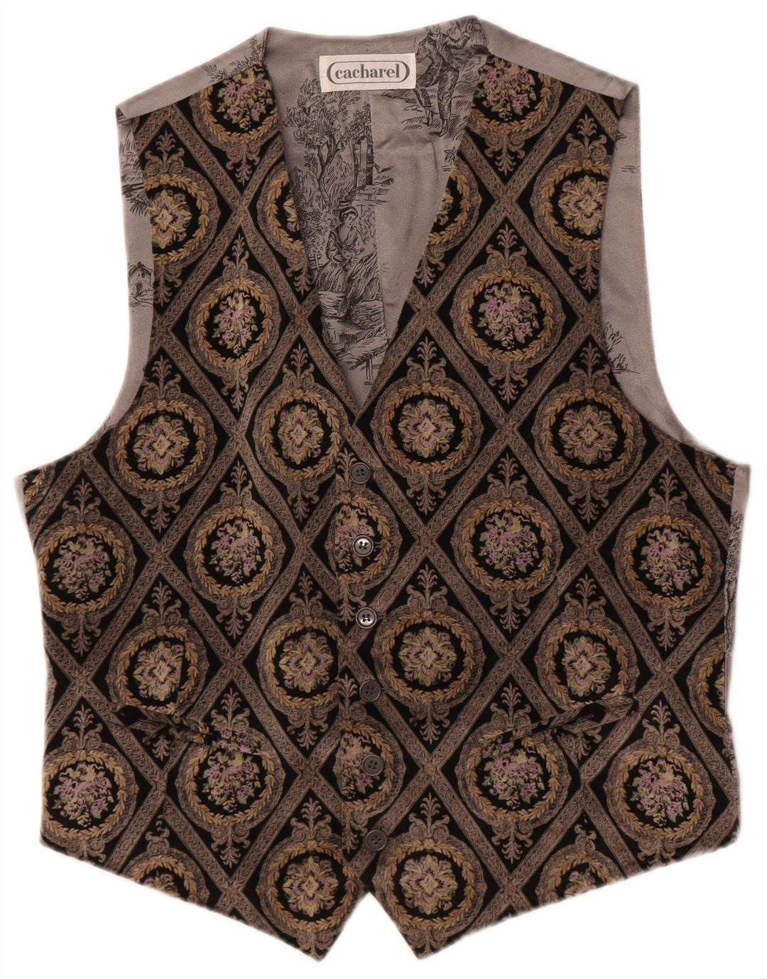 Cacharel Chaleco De Hombre Grande Multicolor Floral